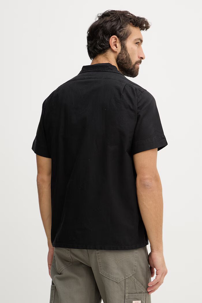 Polo Ralph Lauren Памучна риза в черно със свободна кройка 710980423