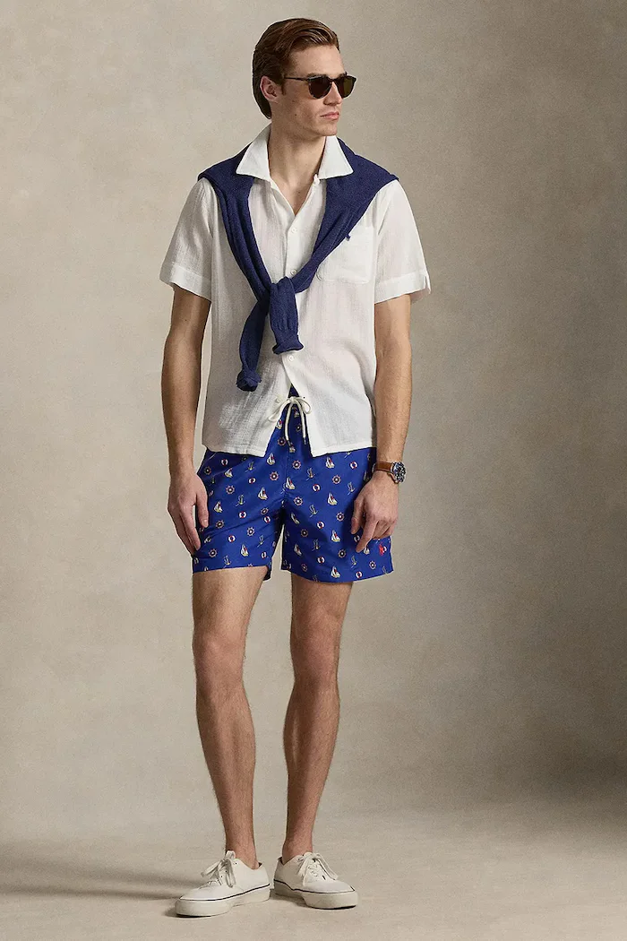 Polo Ralph Lauren Памучна риза в сиво със свободна кройка 710B14259