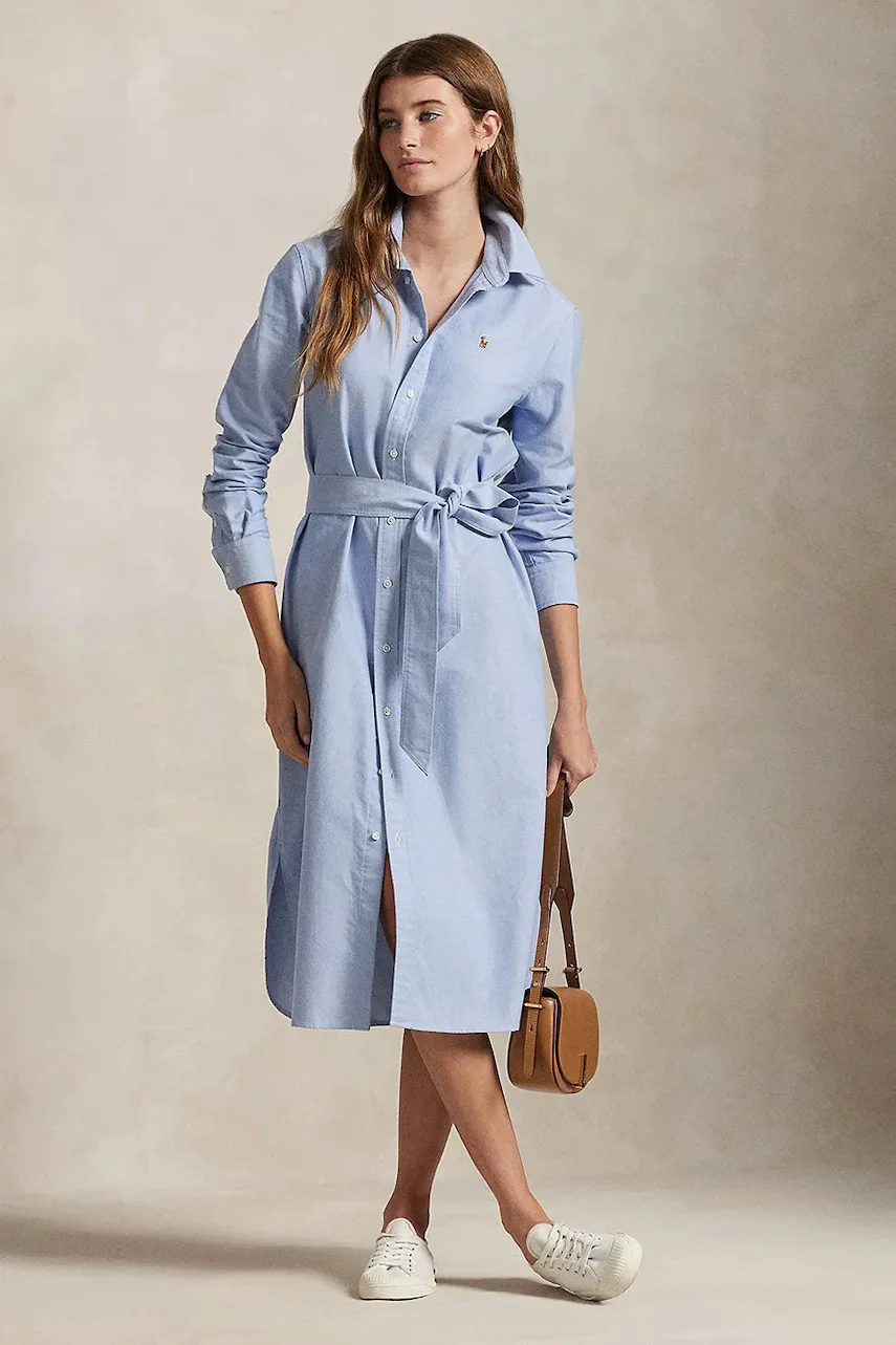 Polo Ralph Lauren Памучна рокля