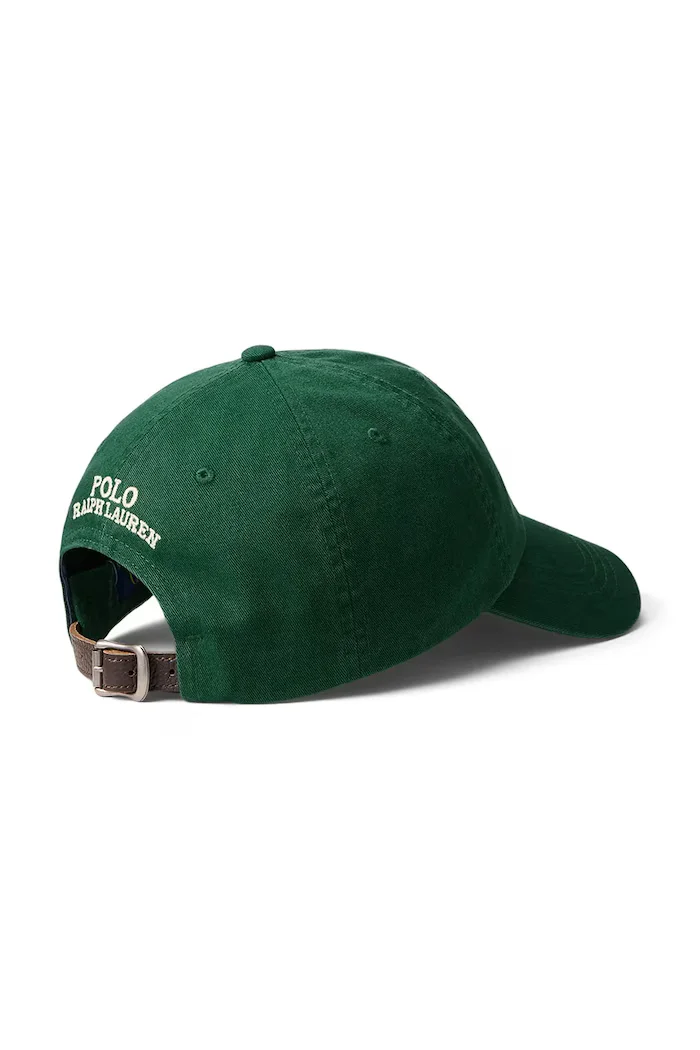 Polo Ralph Lauren Памучна шапка с козирка в зелено 710A13275