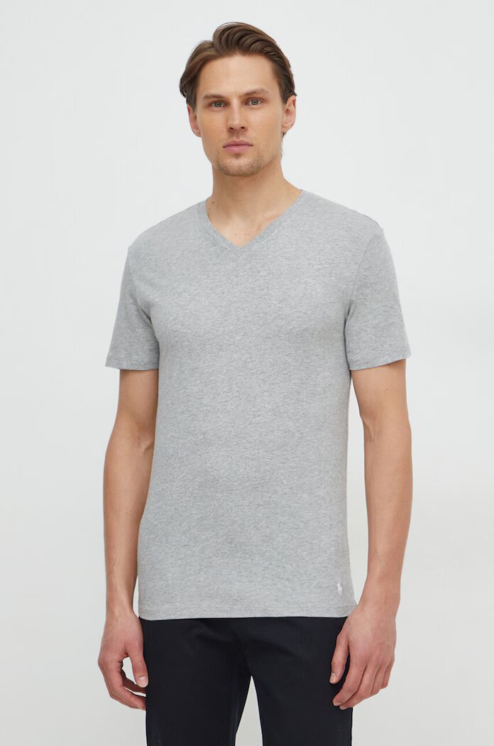 Polo Ralph Lauren Памучна тениска (3 броя) с меланжов десен 714936903