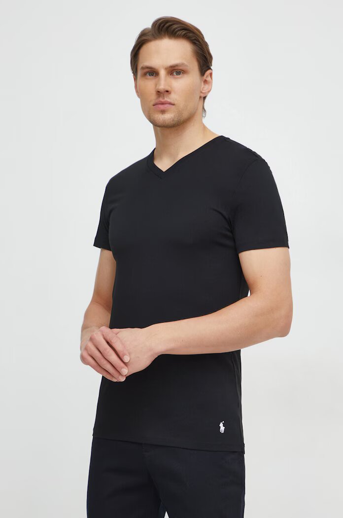 Polo Ralph Lauren Памучна тениска (3 броя) с меланжов десен 714936903
