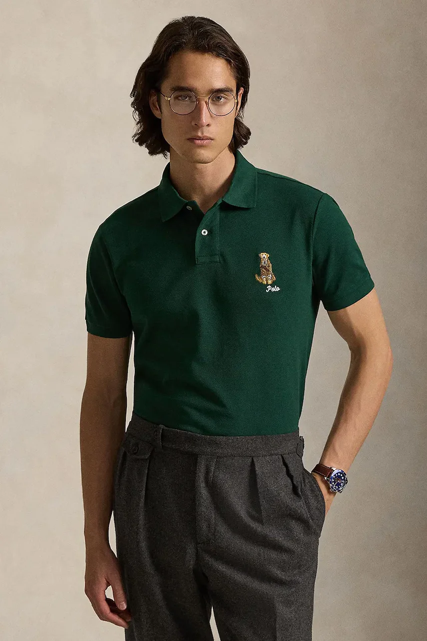Polo Ralph Lauren Памучна тениска с яка