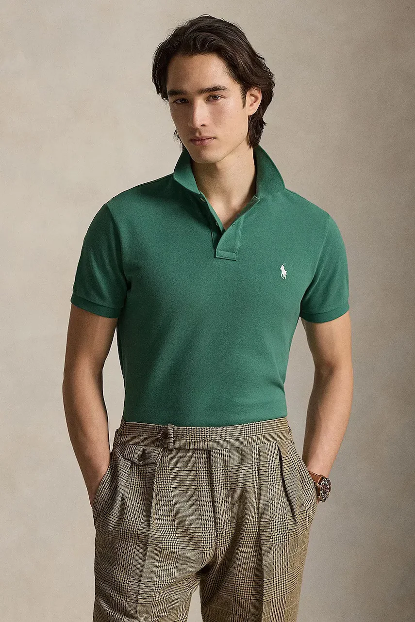 Polo Ralph Lauren Памучна тениска с яка