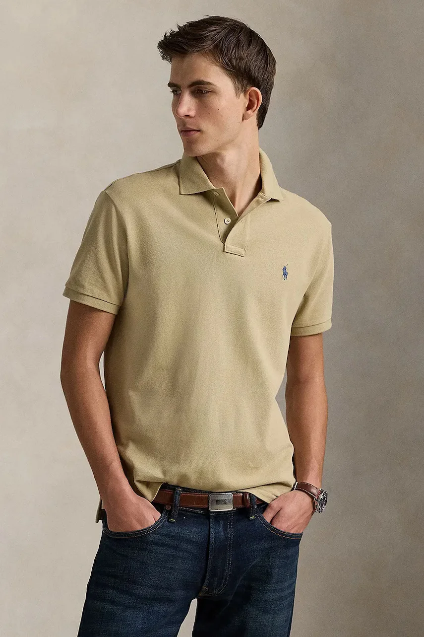 Polo Ralph Lauren Памучна тениска с яка