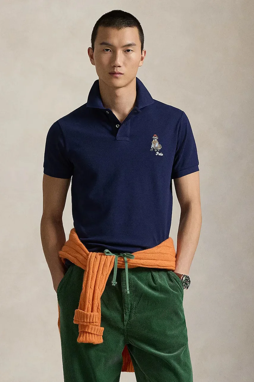 Polo Ralph Lauren Памучна тениска с яка