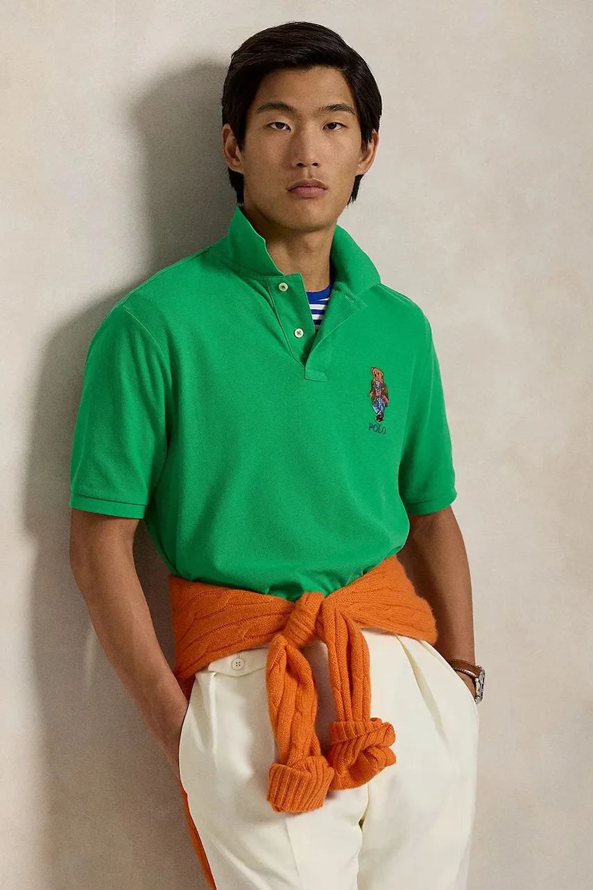 Polo Ralph Lauren Памучна тениска с яка