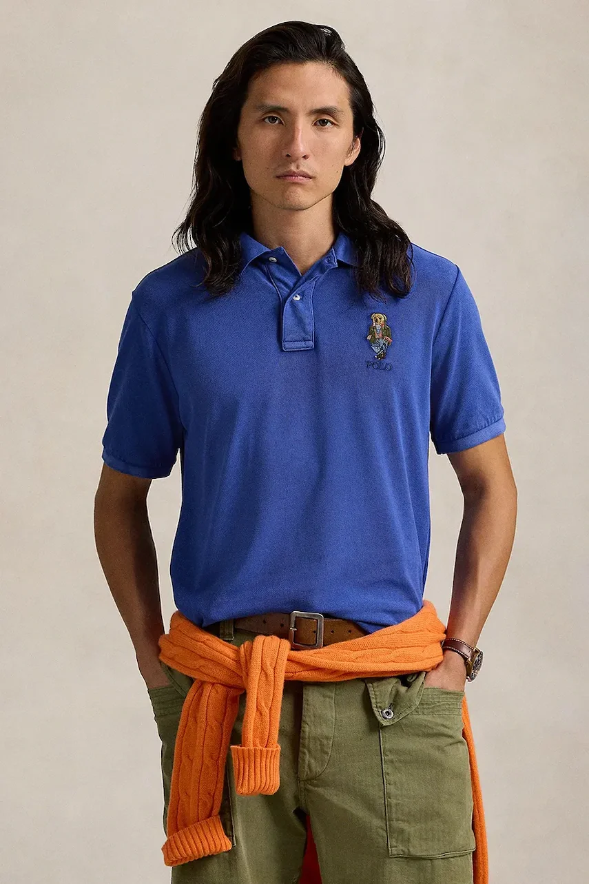 Polo Ralph Lauren Памучна тениска с яка