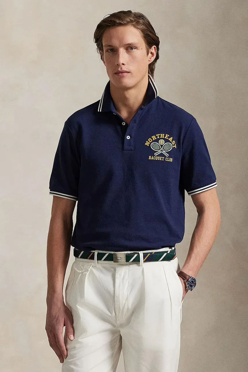 Polo Ralph Lauren Памучна тениска с яка