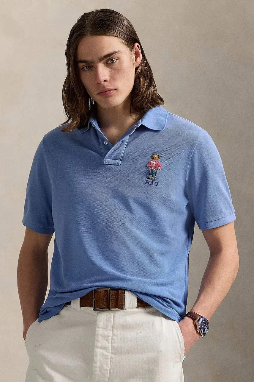 Polo Ralph Lauren Памучна тениска с яка