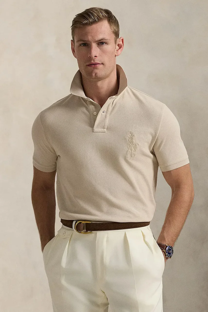 Polo Ralph Lauren Памучна тениска с яка