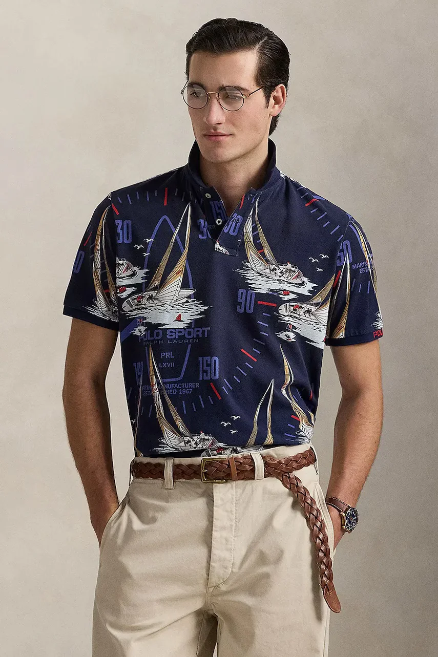 Polo Ralph Lauren Памучна тениска с яка