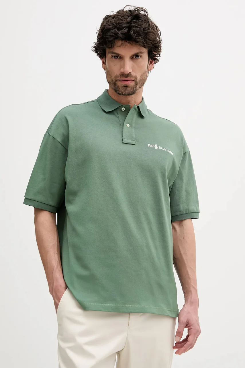 Polo Ralph Lauren Памучна тениска с яка