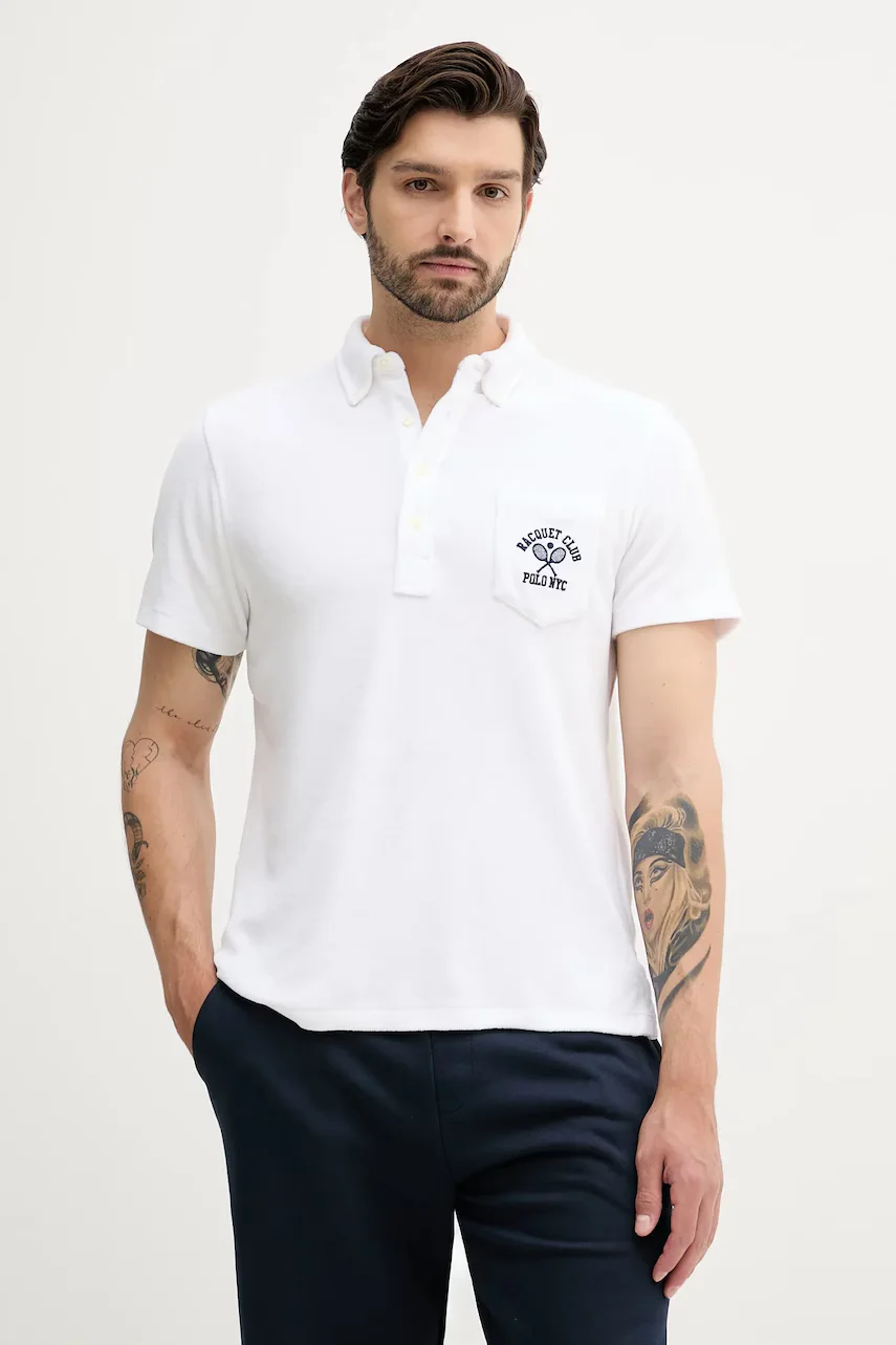 Polo Ralph Lauren Памучна тениска с яка