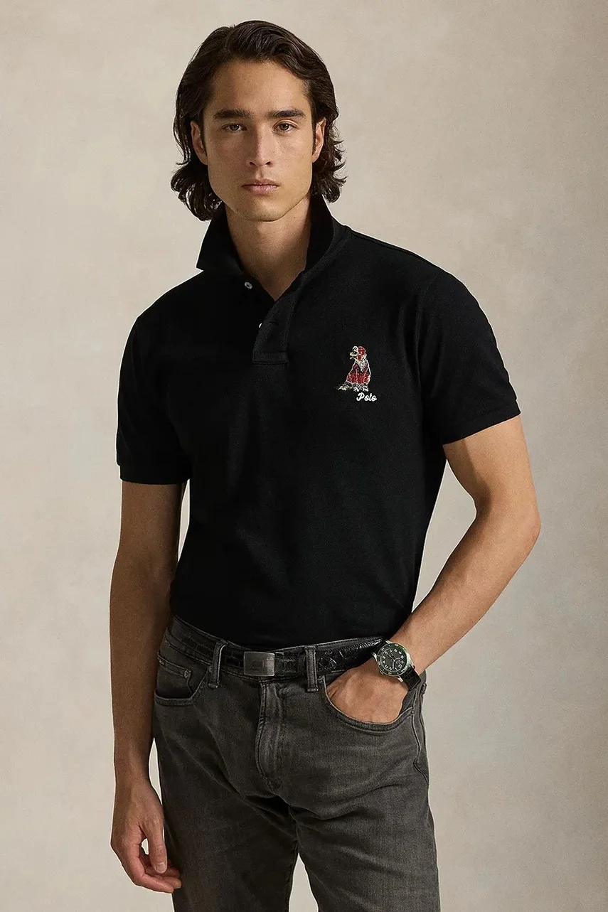 Polo Ralph Lauren Памучна тениска с яка