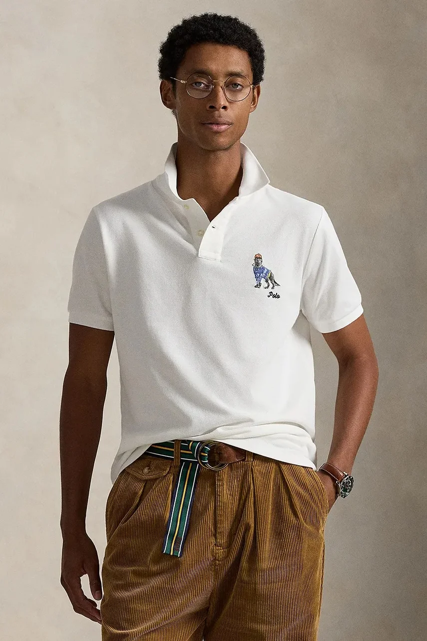 Polo Ralph Lauren Памучна тениска с яка