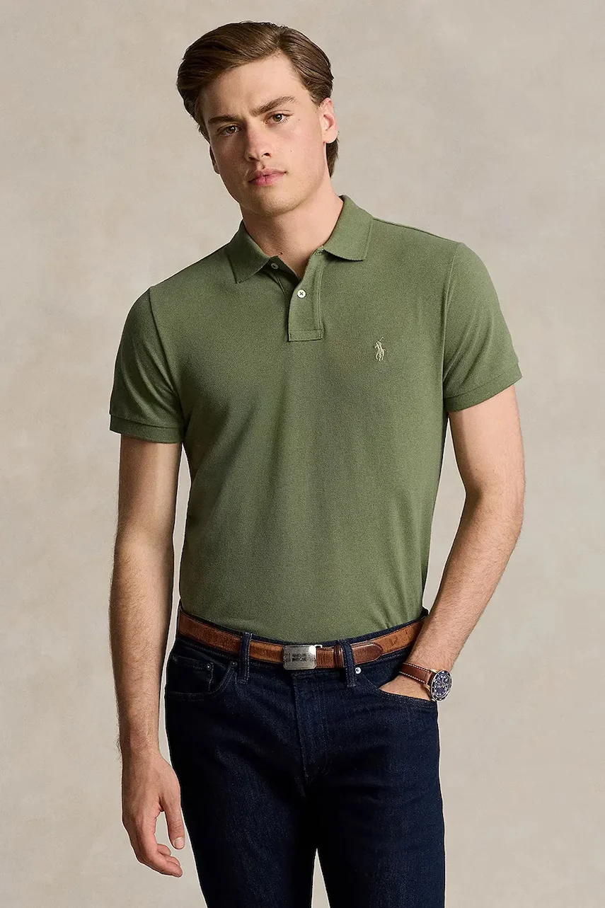 Polo Ralph Lauren Памучна тениска с яка