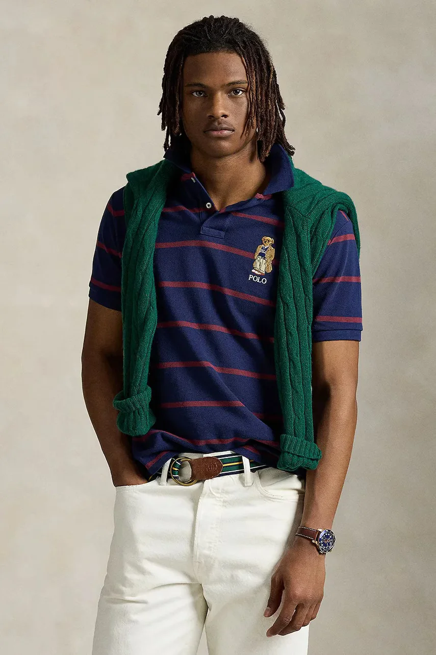 Polo Ralph Lauren Памучна тениска с яка Sskccmslm24 Short Sleeve