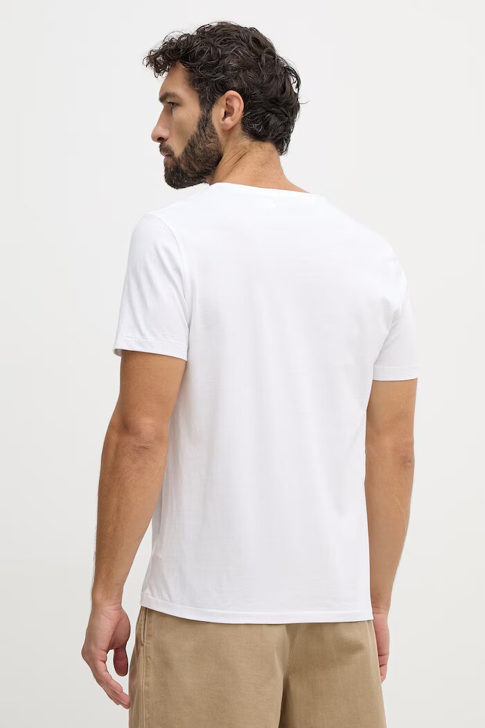 Polo Ralph Lauren Памучна тениска в бяло с изчистен дизайн 714844756