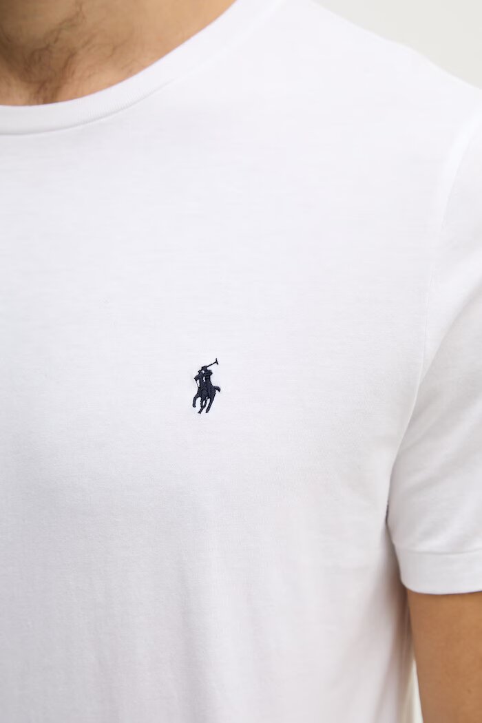 Polo Ralph Lauren Памучна тениска в бяло с изчистен дизайн 714844756