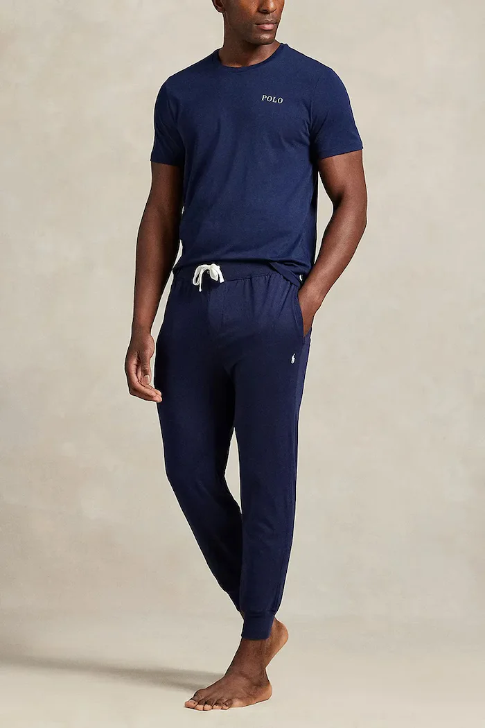 Polo Ralph Lauren Памучна тениска в тъмносиньо с принт 714931650
