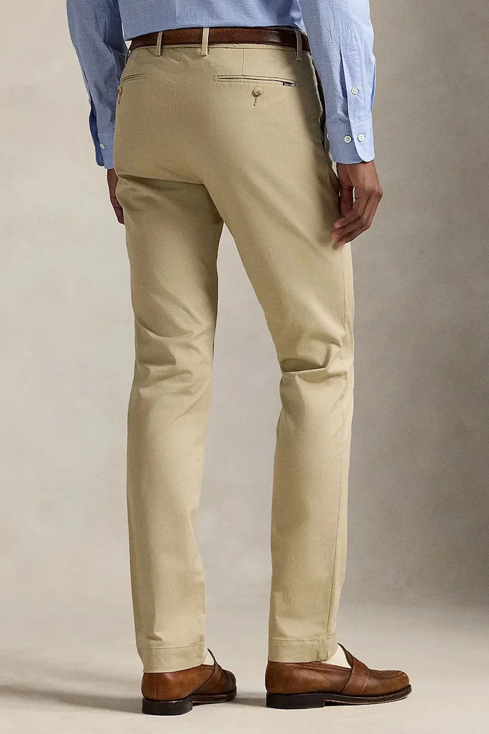 Polo Ralph Lauren панталон чино мъжки с памук бежов 710B23868