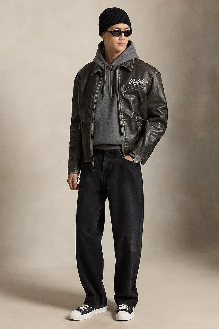 Polo Ralph Lauren панталон мъжки от памук черен със стандартна талия 710P04304