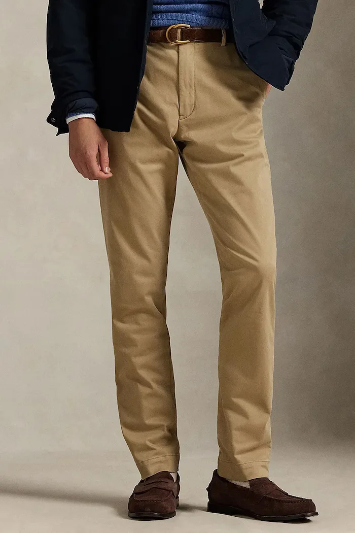Polo Ralph Lauren панталон мъжки с памук бежов 710979503