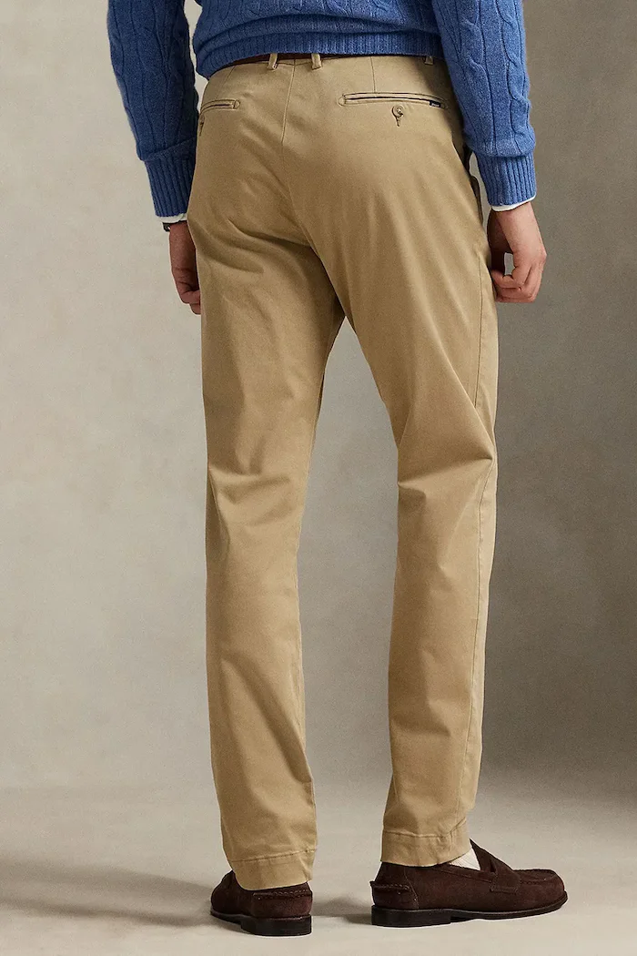Polo Ralph Lauren панталон мъжки с памук бежов 710979503
