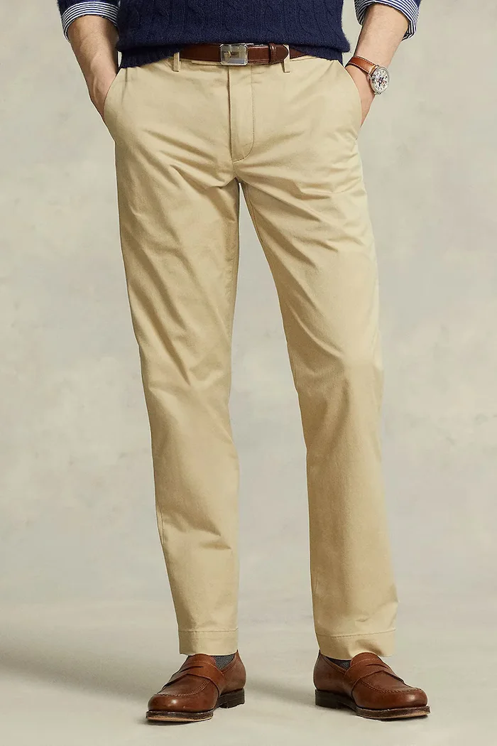 Polo Ralph Lauren Панталон мъжки в бежово със стандартна кройка 710675544