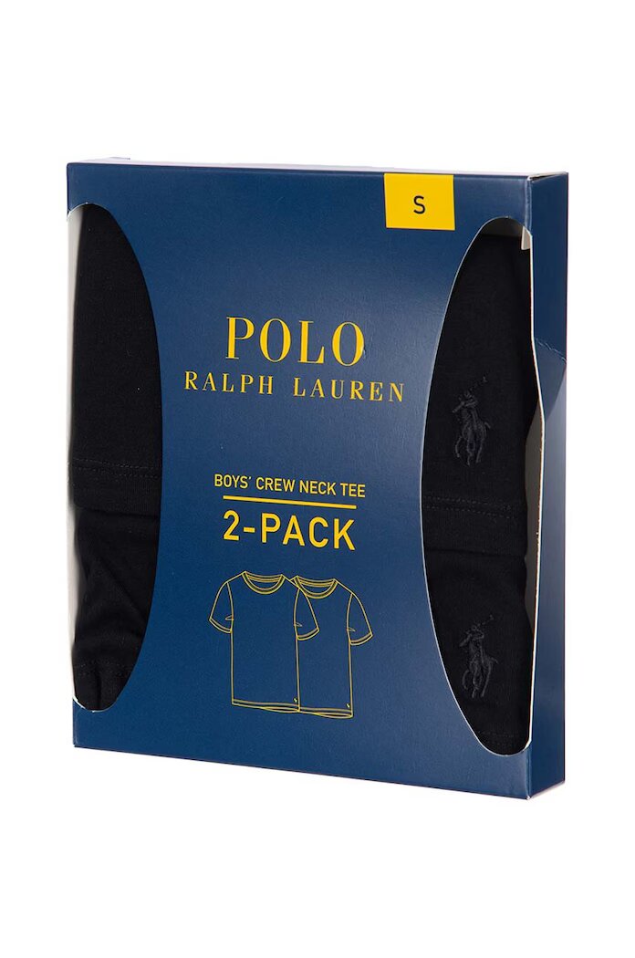 Polo Ralph Lauren Пижама (2 броя) в черно с изчистен дизайн