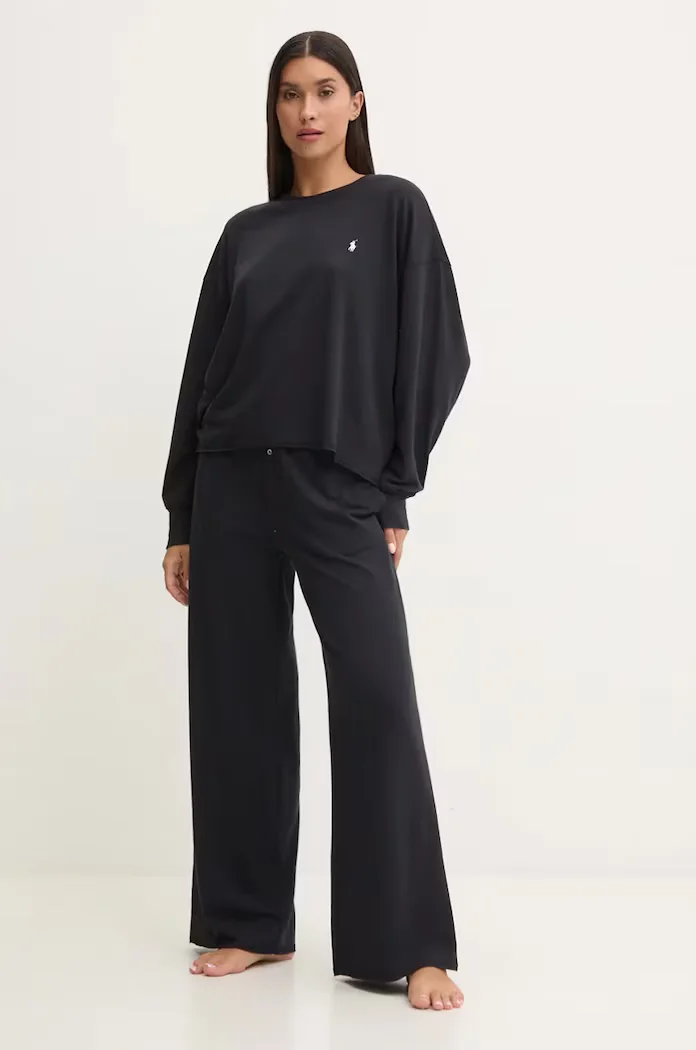 Polo Ralph Lauren пижама от две части дамска черна 4P8030