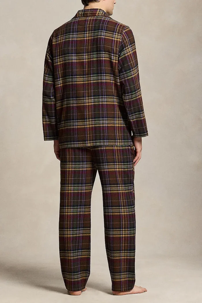 Polo Ralph Lauren пижама от две части мъжка от памук тъмносиня 714754038
