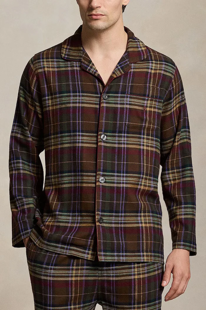 Polo Ralph Lauren пижама от две части мъжка от памук тъмносиня 714754038