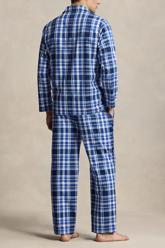 Polo Ralph Lauren пижама от две части мъжка памучна синя 714899627
