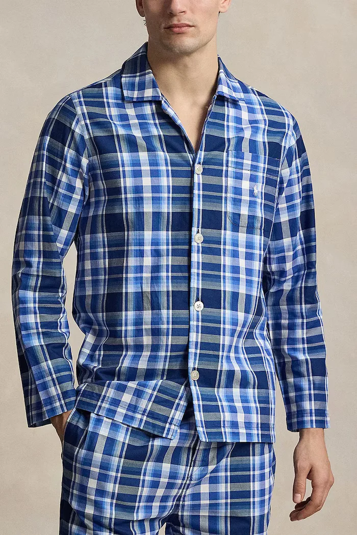Polo Ralph Lauren пижама от две части мъжка памучна синя 714899627