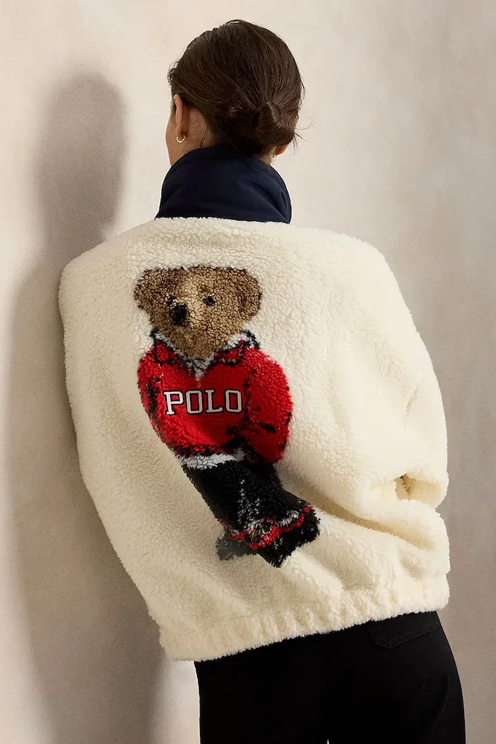 Polo Ralph Lauren поларен суичър дамски бежов 211B17802
