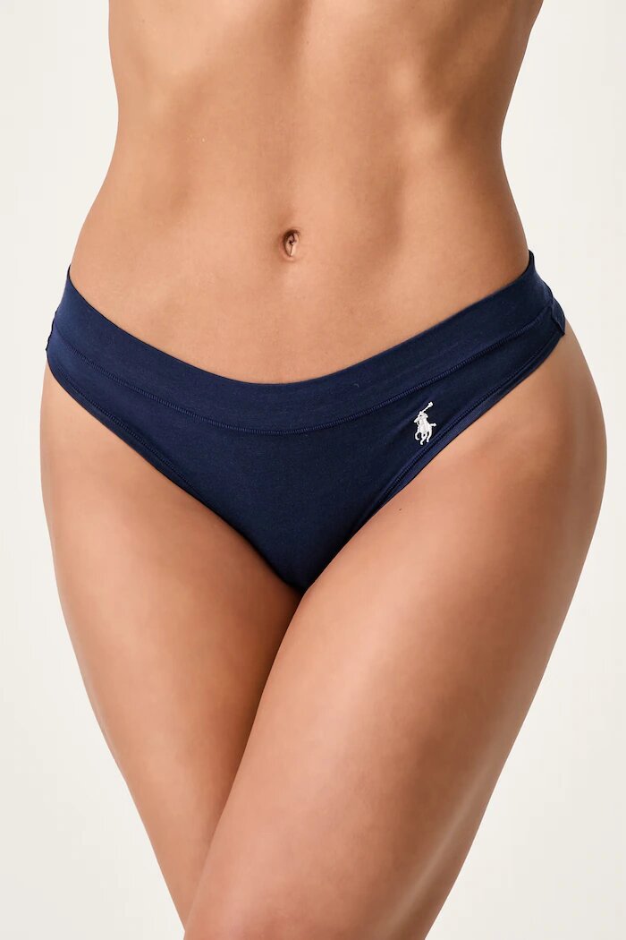 Polo Ralph Lauren прашки дамски от памук с еластан тъмносини 4P0511