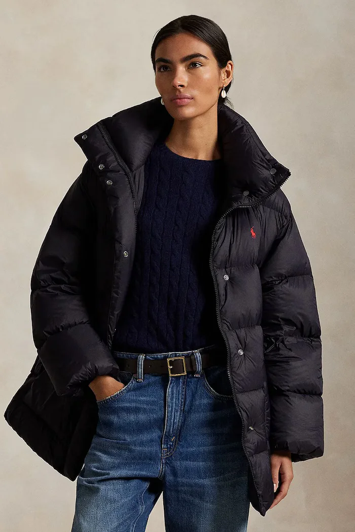 Polo Ralph Lauren пухено яке дамско черно 211971186