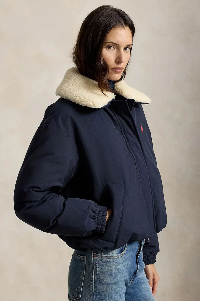 Polo Ralph Lauren пухено яке дамско тъмносиньо 211A97141