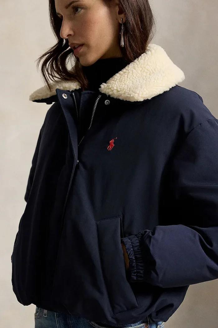 Polo Ralph Lauren пухено яке дамско тъмносиньо 211A97141