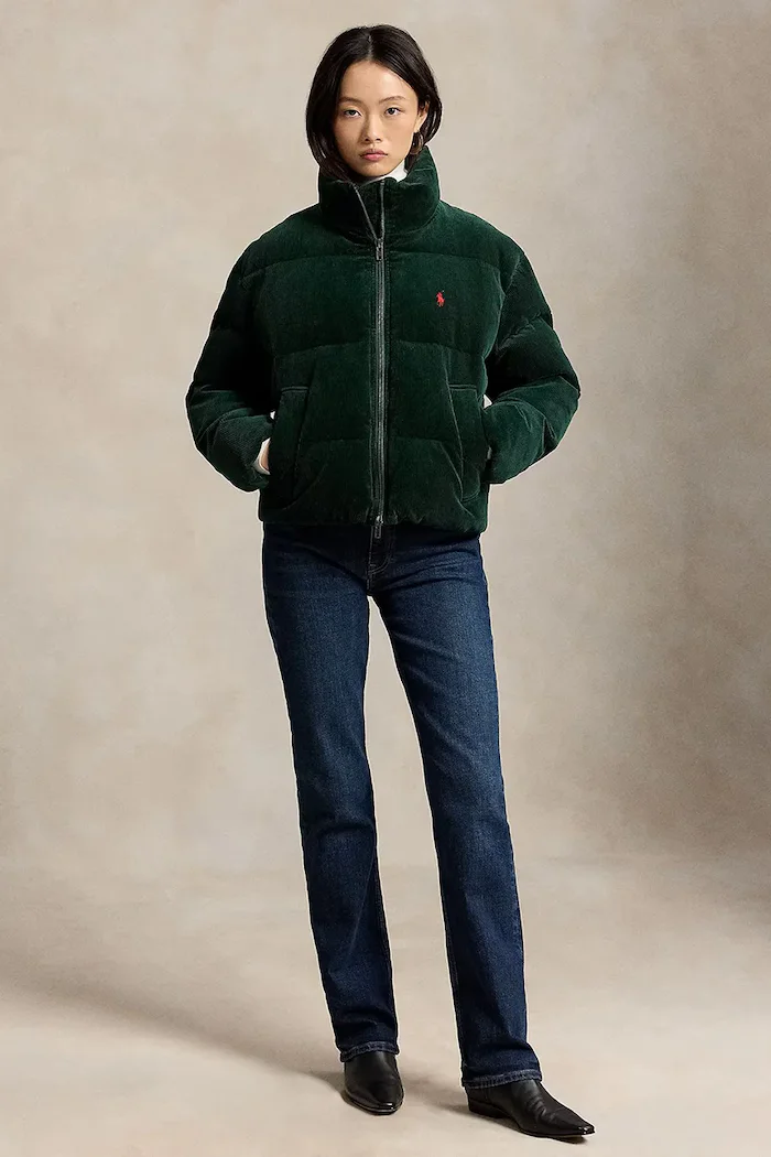 Polo Ralph Lauren пухено яке дамско зелено 211B20376