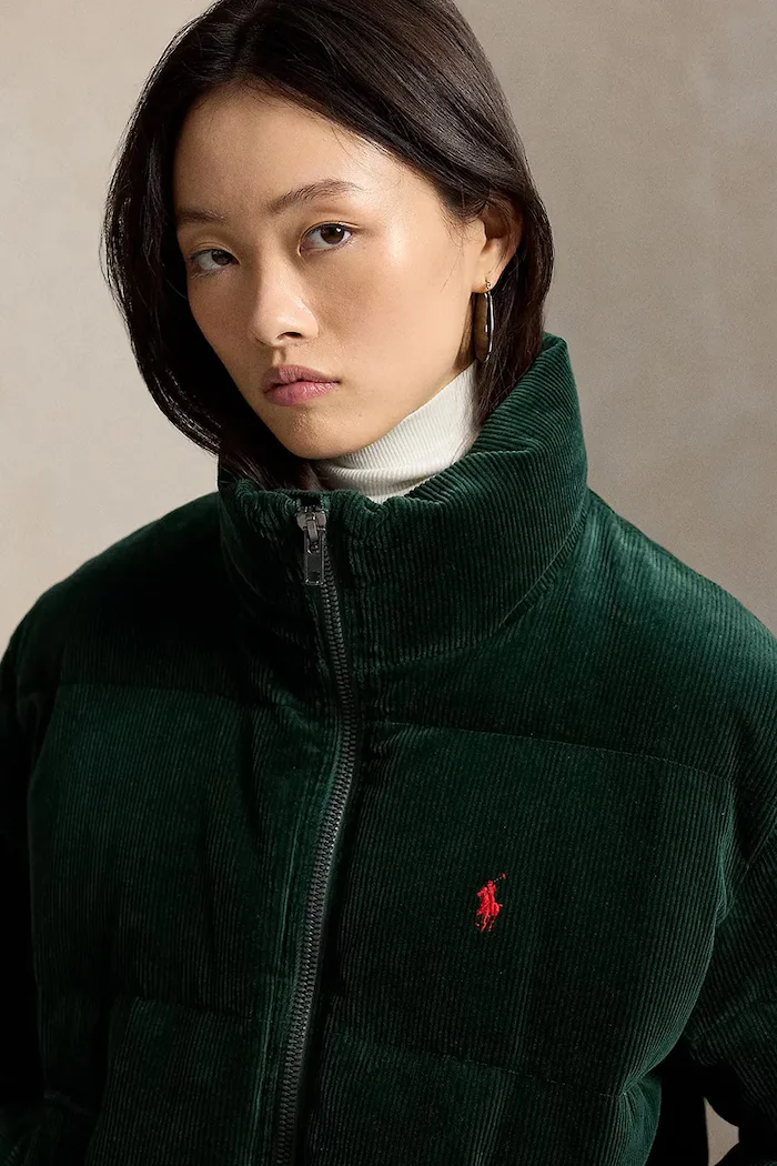 Polo Ralph Lauren пухено яке дамско зелено 211B20376