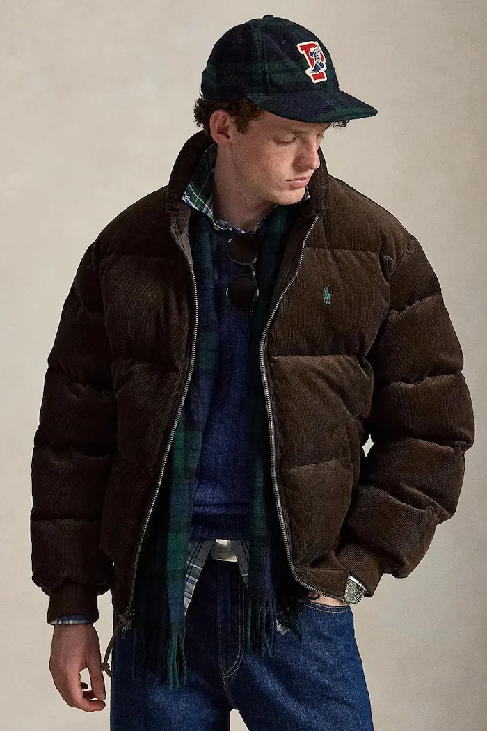 Polo Ralph Lauren пухено яке мъжко кафяво 710B30162