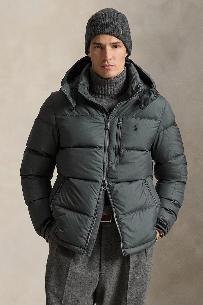 Polo Ralph Lauren пухено яке мъжко сиво 710968278