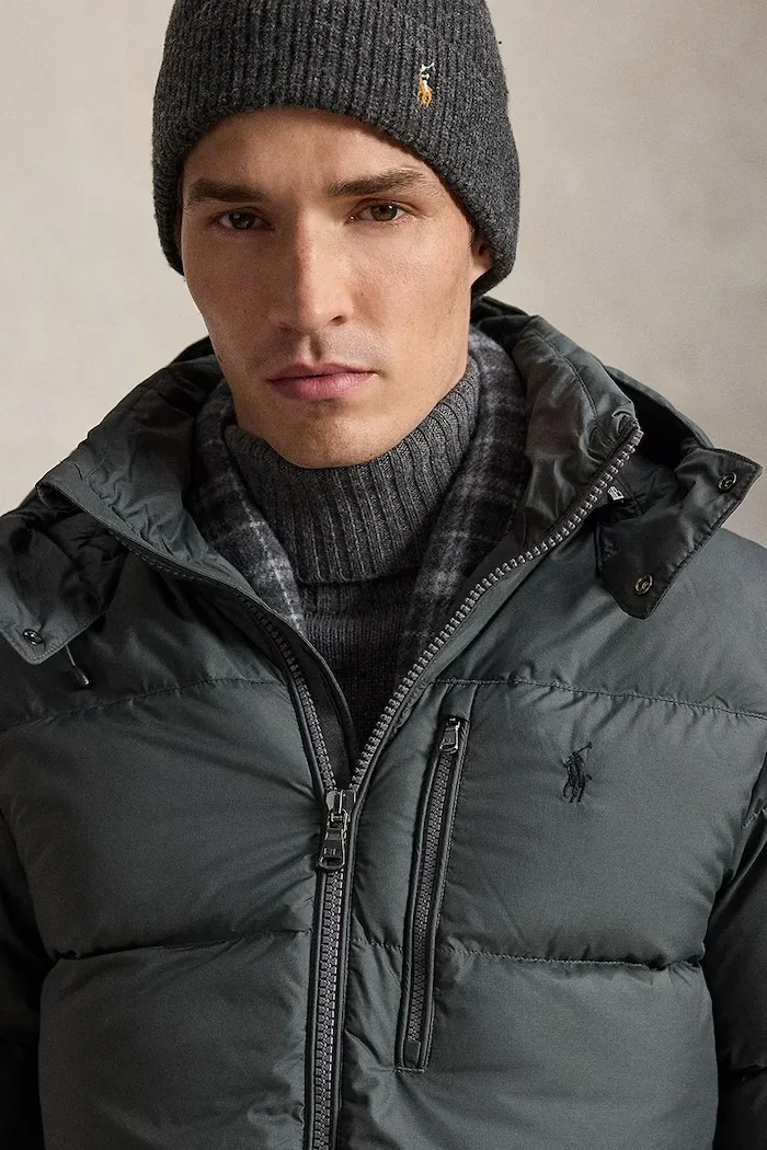 Polo Ralph Lauren пухено яке мъжко сиво 710968278