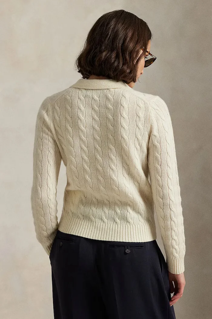 Polo Ralph Lauren пуловер дамски от вълна бял 211972132