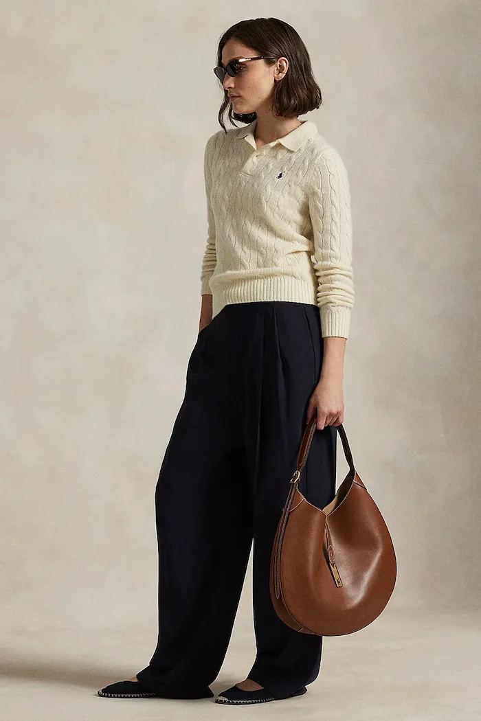 Polo Ralph Lauren пуловер дамски от вълна бял 211972132