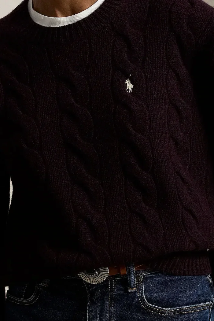Polo Ralph Lauren пуловер дамски от вълна черен 211A91216