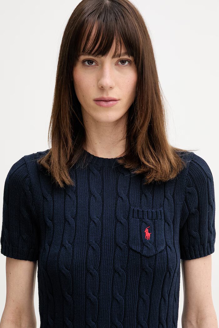 Polo Ralph Lauren пуловер дамски памучен тъмносин 211971873